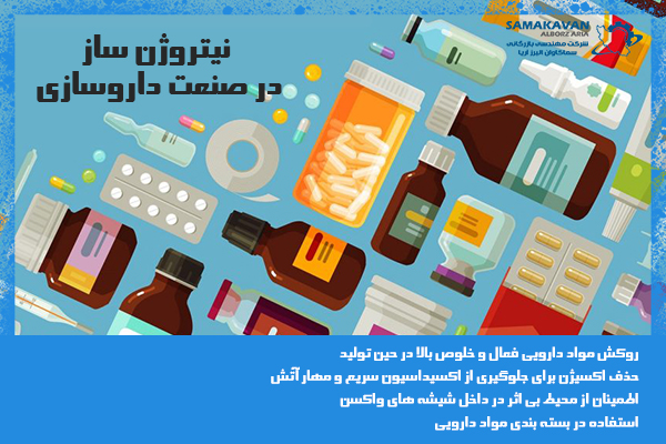 موارد استفاده از نیتروژن ساز در صنعت داروسازی